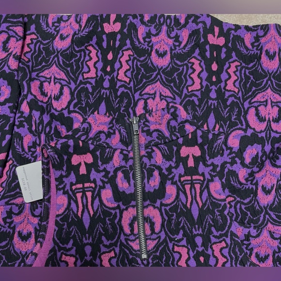 Free People Dress sleeveless pink purple black Amelia patterned - Picture 5 of 5